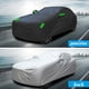 thumbnail image 3 of Funda para coche con revestimiento negro plateado, resistente a la lluvia y al sol, con tira reflectante de poliéster., 3 of 5
