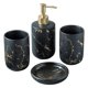 thumbnail image 3 of Accesorios De Ba?o Set Dispensador De Loción CERáMICA Dispensador De Jabón Negro 4Pcs, 3 of 5