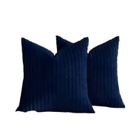 Genérico - Pack De 2 Fundas De Cojines Diseño De Maiz 45Cm X 45 Cm Azul