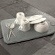 thumbnail image 4 of Alfombrilla de secado de platos Norpro 45 × 31 cm gris con acolchado, 4 of 4