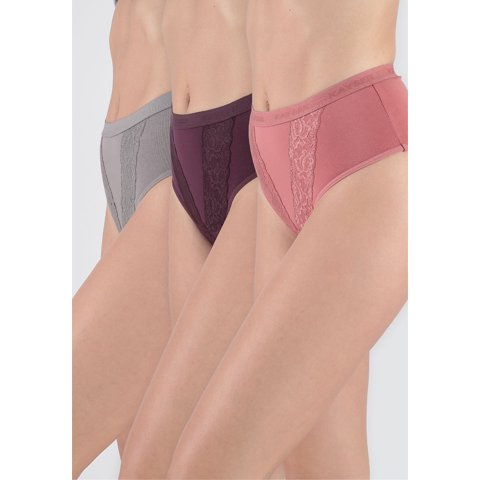 Pack 3X Calzon Maxi Algodón P310.80-Bur2 Kayser