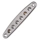 thumbnail image 3 of Piezas De Guitarra Eléctrica Puente Cuerda A Través Del Cuerpo Virolas Placa De Buje Plata, 3 of 3