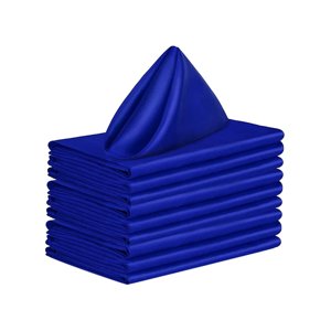 Magideal - 10 Servilletas De Mesa De , 18,90 Pulgadas X 18,90 Pulgadas, Servilletas Cuadradas Elegantes Lavables Y Reutilizables Para Uso Doméstico, Hoteles Azul