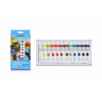 Baima - Set 12 Pinturas Acrílicas 12Ml Colores Surtidos Para Manualidades Y Arte