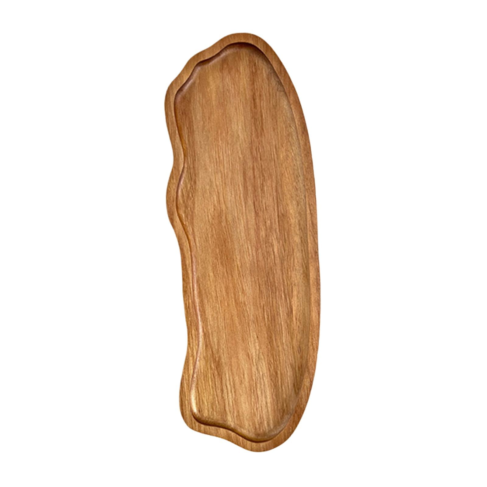 Magideal - Cuencos De Madera, Plato De Postre De Madera, Organizador De Compañeros, Bandeja De Servir De Forma Irregular, Tazón De Desayuno Para Bebidas, Café, R L