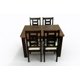 thumbnail image 2 of Juego de Comedor New Barcelona Chocolate 4 silla Mesa Rectangular, 2 of 7