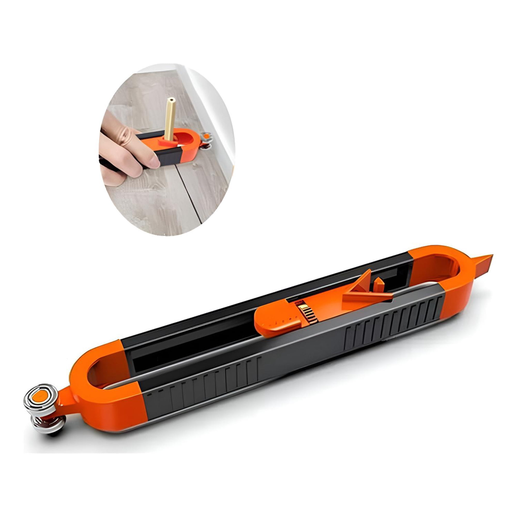 Genérica - Duplicador Perfiles Herramienta Medición Precisa Carpintería Naranjo/negro