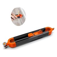 Genérica - Duplicador Perfiles Herramienta Medición Precisa Carpintería Naranjo/Negro