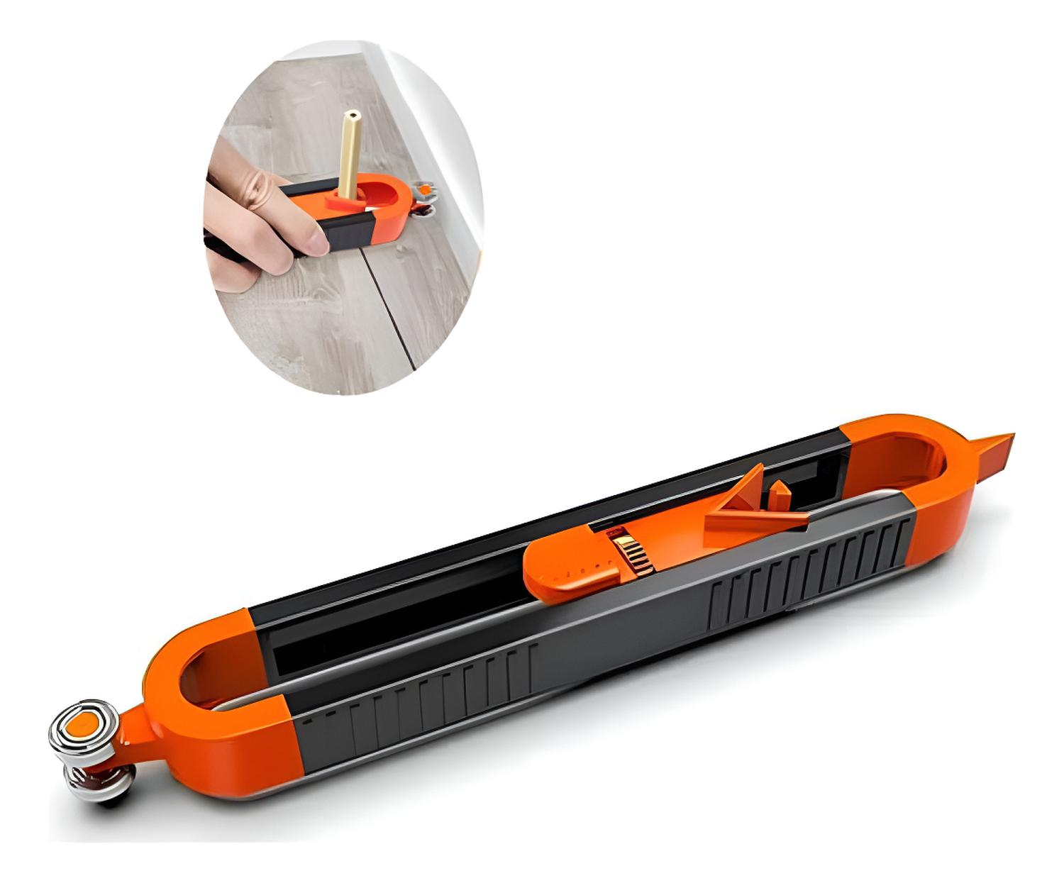 Genérica - Duplicador Perfiles Herramienta Medición Precisa Carpintería Naranjo/Negro