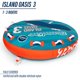 thumbnail image 2 of Tubo de arrastre NorEast Outdoors 1-3 pasajeros Turquesa/Rojo, 2 of 7