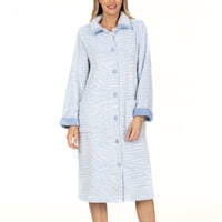 Lady Genny - Bata Larga Polar Abotonada