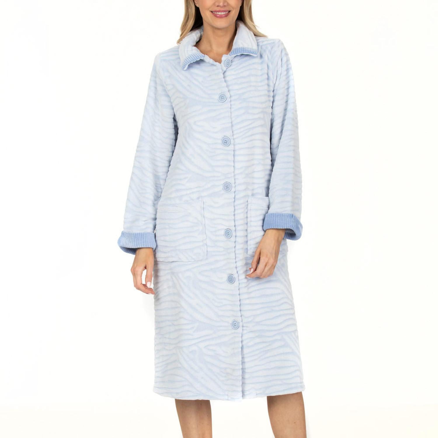 Lady Genny - Bata Larga Polar Abotonada