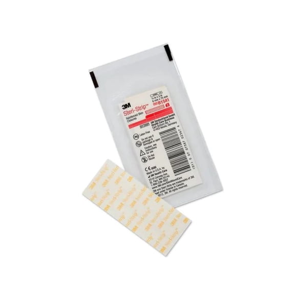 Steri Strip 3M R1541 Reforzado 3 suturas (sobre rojo) 6mm x 7,5cm