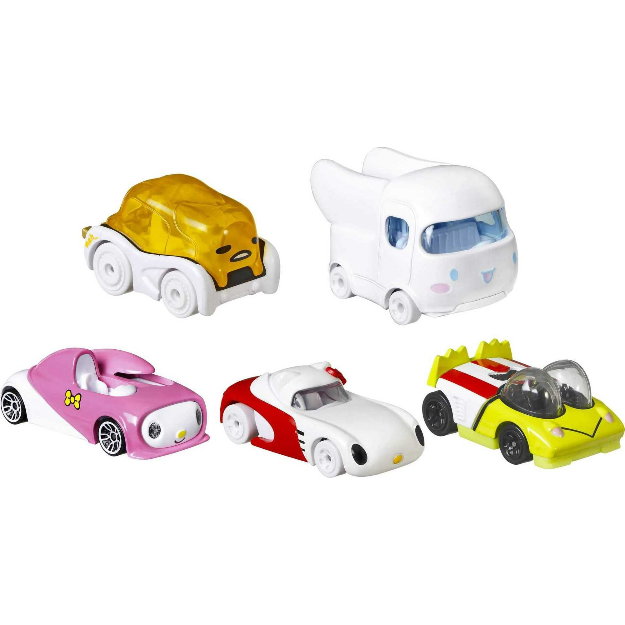 Auto De Juguete Hot Wheels Sanrio Character Car, Paquete De 5 Unidades, Escala 1:64 Hot Wheels Na