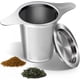 thumbnail image 1 of Colador de malla infusor de té Yoassi Extra Fine de acero inoxidable 18/8 aprobado por la FDA con gran capacidad y tamaño perfecto, asas dobles para colgar en teteras, tazas y tazas para remojar hojas, 1 of 6