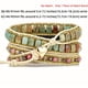 thumbnail image 2 of Bohemian Red Patterned Braided Watch Band - Handmade and Durable, 2 of 4