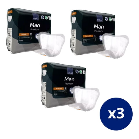 Apósito Incintinencia Masculino Abena Man Formula 2 - Pack X 3 Unidades