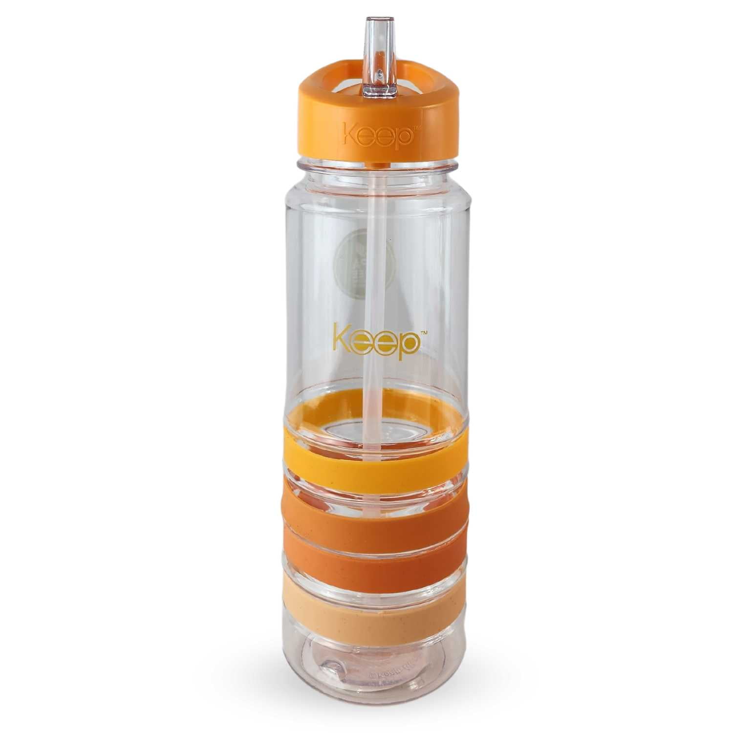 Disparo - Botella Keep Bandas Colores 750ml Agua Bebidas Naranja