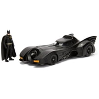 Coche Fundido A Presión Jada Toys 1989 Batmobile 1:24 Con Batman De 2.75 Pulgadas