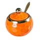 thumbnail image 2 of Azucarero De Porcelana, Bote De Cerámica Para Condimentos, Para Restaurante, Encimera, Cocina, Redondo, Naranja, 2 of 3