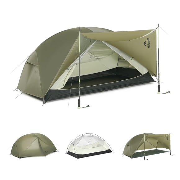 Carpa Naturehike Mongar Pro para 2 Personas Impermeable para 3 Estaciones