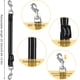 thumbnail image 3 of conectores para collar de perro, correa de clip de doble extremo, clip de respaldo para collar de perro, correa de nailon reflectante, collar de respaldo para cachorros (negro, gris), 3 of 7