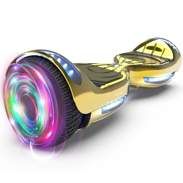 Hoverboard skate eléctrico con altavoz inalámbrico y luces LED adecuado para niños, niñas y niños para uso en interiores y exteriores