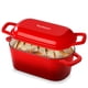 thumbnail image 1 of Olla Holandesa Ovalada de Hierro Fundido Esmaltado Velaze 3.6QT Roja, 1 of 8