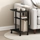 thumbnail image 1 of Mesa lateral Furinno Turn-N-Tube de 3 niveles en forma de C con ruedas, negro, 1 of 6