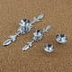 thumbnail image 4 of Vidrio de cristal transparente con forma de diamante agrandado Knobs eSreake, paquete de 5, 4 of 8