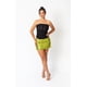 thumbnail image 2 of Falda Mini Corta Verde Lentejuelas Talla S, 2 of 5