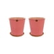 thumbnail image 2 of Set de 2 Macetas Zaia 15 cm Rosa Alegre y sus platos, 2 of 3