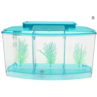 Genérico - Mini Pecera Caja Cubo Betta Acuario Separaciones