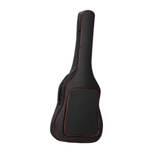 Magideal - Bolsa Para Guitarra, Mochila Acolchada, Correa De Hombro Ajustable Portátil Con Bolsillos Frontales, Estuche De Transporte Para Guitarra Acústica De 4 Rojo