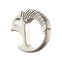 Ioensy - Llavero De Titanio Con Clip Para Llaves, Ideal Para Mejorar El Hogar, Regalo Para Deportes Al Aire Libre