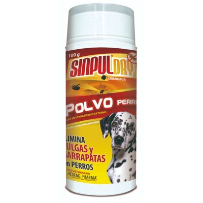 Talco Antiparasitario Para Perro Lata 100 G Sinpul