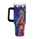 thumbnail image 3 of Lamine Yamal Vaso aislado de acero inoxidable con asa, diseño temático, regalo para familia, amigos y fans; incluye pajita y encaja en el portavasos estándar, 40 oz, 3 of 6
