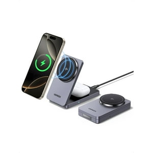 Cargador Inalámbrico Ugreen Qi2 Magflow De 15 W Para Iphone Y Airpods