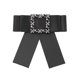 thumbnail image 1 of INSPIRE CHIC Broche de Cuello con Lazo Grande de Color Sólido y Piedras de Estrás para Mujer, Estilo Retro Chic, Talla Única, Negro, 1 of 4