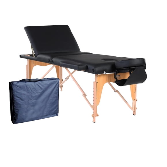 Camilla Plegable M1 Premium Reiki Negro