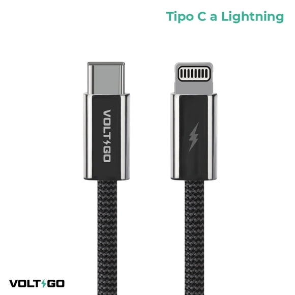 Cable USB-C a Lightning para iPhone 1.5 m Trenzado VoltGo