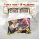 thumbnail image 1 of 3pcs Bitter And Sweet Encounter You Protagonist Print Three Piece Bedding Set Soft Duvet Cover And Two Pillowcases, 1 of 5