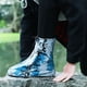 thumbnail image 3 of Cubrezapatos impermeables para la lluvia, reutilizables y plegables, botas hasta el tobillo resistentes a la lluvia y antideslizantes., 3 of 5