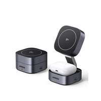 Estación De Carga Ugreen 2 En 1 Qi2 Magnetic Para Iphone Y Airpods