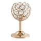 thumbnail image 5 of Diamante Crystal Tea Light Candelabro Ocasión De Boda Hogar 14cm Dorado, 5 of 5
