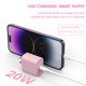 thumbnail image 2 of Cargador USB‑C iGENJUN 20W (4 unidades) rosa bebé, 2 of 7