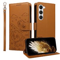Funda Billetera Foxdock Compatible Con Tecno Spark 40 Pro 4G, Diseño Perrito Tierno, Ranuras Para Tarjetas Y Soporte Plegable