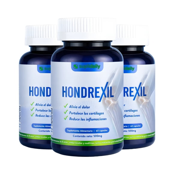Hondrexil Suplemento Articulaciones 180 Caps Alivio Pack X3