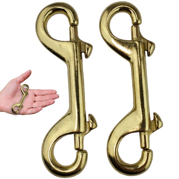 Abrazaderas de latón Aquatic Hunt 10 cm de doble extremo – Pack de 2