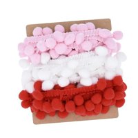 Bothyi - Mini Pompones De 3 Colores, Adornos De Encaje De 13 Yardas Para Accesorios De Costura, Manualidades Diy